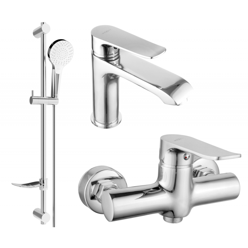 Mexen Pecos DF05 shower set, Chrome - 72704DF05-00