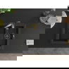 Mexen Carlos 1-compartment granite sink with a kitchen mixer tap Aster, Black/Gold metallic - 6518-75-73450-57-B