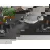 Mexen Carlos 1-compartment granite sink with a kitchen mixer tap Aster, spotted black - 6518-76-73450-07