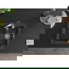 Mexen Carlos 1-compartment granite sink with a kitchen mixer tap Aster, spotted black - 6518-76-73450-07