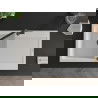 Mexen Leo 1-compartment granite sink with a drip tray and kitchen mixer tap Flora, White - 6501-20-670401-70-B