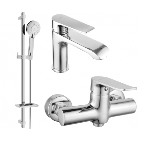 Mexen Pecos DQ40 shower set, Chrome - 72704DQ40-00