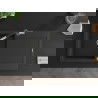 Mexen Leo 1-compartment granite sink with a drip tray and kitchen mixer tap Flora, Black/Silver metallic - 6501-73-670401-07