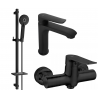 Mexen Pecos DQ40 shower set, Black - 72704DQ40-70