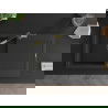 Mexen Leo 1-compartment granite sink with a drip tray and kitchen mixer tap Flora, Black/Silver metallic - 6501-73-670401-57-B