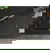 Mexen Leo 1-compartment granite sink with a drip tray and kitchen mixer tap Flora, Black/Gold metallic - 6501-75-670401-00