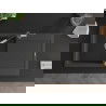 Mexen Leo 1-compartment granite sink with a drip tray and kitchen mixer tap Flora, spotted black - 6501-76-670401-07