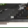 Mexen Leo 1-compartment granite sink with a drip tray and kitchen mixer tap Flora, spotted black - 6501-76-670401-07-B