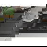 Mexen Leo 1-compartment granite sink with a drip tray and kitchen mixer tap Flora, spotted black - 6501-76-670401-70-B