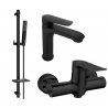 Mexen Pecos DQ72 shower set, Black - 72704DQ72-70