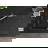 Mexen Leo 1-compartment granite sink with a drip tray and kitchen mixer tap Flora, Black - 6501-77-670401-00