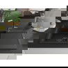 Mexen Leo 1-compartment granite sink with a drip tray and kitchen mixer tap Flora, Black - 6501-77-670401-57-B