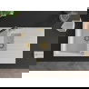 Mexen Matias 1.5-compartment granite sink with a drip tray and kitchen mixer tap Flora, White - 6502-20-670401-57-G