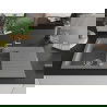 Mexen Matias Granite Sink 1.5 Bowl with Drainer and Flora Kitchen Tap, Grey - 6502-71-670401-07