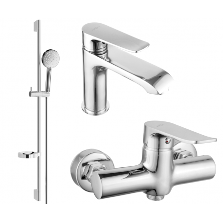 Mexen Pecos DS75 shower set, Chrome - 72704DS75-00