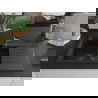 Mexen Matias 1.5-compartment granite sink with a drip tray and kitchen mixer tap Flora, Black - 6502-77-670401-57-B