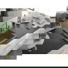 Mexen Vito 1-compartment granite sink with a kitchen mixer tap Flora, Grey - 6503-71-670401-06