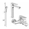Mexen Pecos DS75 bathtub set, Chrome - 72713DS75-00