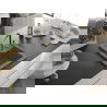 Mexen Vito 1-compartment granite sink with a kitchen mixer tap Flora, Grey - 6503-71-670401-57-B