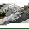 Mexen Vito 1-compartment granite sink with a kitchen mixer tap Flora, Black/Silver metallic - 6503-73-670401-07