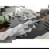 Mexen Vito 1-compartment granite sink with a kitchen mixer tap Flora, Black/Silver metallic - 6503-73-670401-57-B