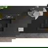 Mexen Vito 1-compartment granite sink with a kitchen mixer tap Flora, Black/Gold metallic - 6503-75-670401-57-B