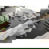 Mexen Vito 1-compartment granite sink with a kitchen mixer tap Flora, spotted black - 6503-76-670401-07