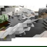 Mexen Vito 1-compartment granite sink with a kitchen mixer tap Flora, spotted black - 6503-76-670401-08-B