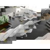 Mexen Vito 1-compartment granite sink with a kitchen mixer tap Flora, spotted black - 6503-76-670401-57-G