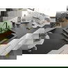 Mexen Vito 1-compartment granite sink with a kitchen mixer tap Flora, spotted black - 6503-76-670401-57-B