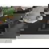 Mexen Vito 1-compartment granite sink with a kitchen mixer tap Flora, spotted black - 6503-76-670401-57-B