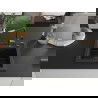 Mexen Vito 1-compartment granite sink with a kitchen mixer tap Flora, Black - 6503-77-670401-57-B