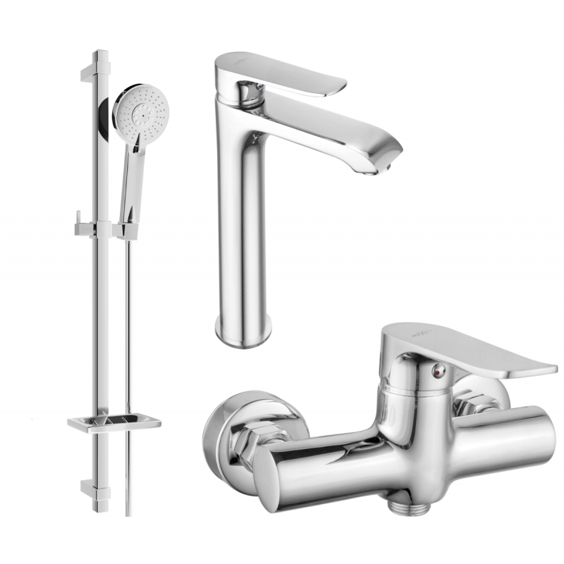 Mexen Pecos DQ40 shower set, Chrome - 72714DQ40-00