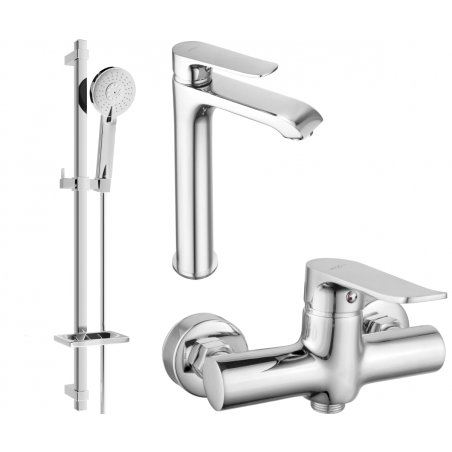Mexen Pecos DQ40 shower set, Chrome - 72714DQ40-00
