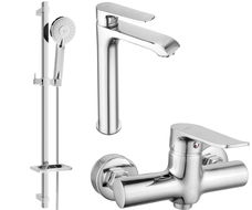 Mexen Pecos DQ40 shower set, Chrome - 72714DQ40-00
