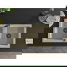 Mexen Mario 2-compartment granite sink with a kitchen mixer tap Flora, Beige - 6504-69-670401-07-B