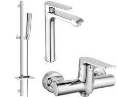Mexen Pecos DQ72 shower set, Chrome - 72714DQ72-00