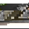 Mexen Mario 2-compartment granite sink with a kitchen mixer tap Flora, Beige - 6504-69-670401-57-B