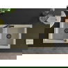 Mexen Mario 2-compartment granite sink with a kitchen mixer tap Flora, Beige - 6504-69-670401-70-B