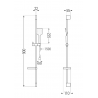 Mexen Pecos DS62 shower set, Chrome - 72714DS62-00