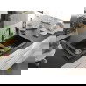 Mexen Mario 2-compartment granite sink with a kitchen mixer tap Flora, Black/Silver metallic - 6504-73-670401-07