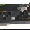 Mexen Mario 2-compartment granite sink with a kitchen mixer tap Flora, spotted black - 6504-76-670401-08