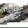 Mexen Mario 2-compartment granite sink with a kitchen mixer tap Flora, spotted black - 6504-76-670401-08-B
