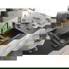 Mexen Mario 2-compartment granite sink with a kitchen mixer tap Flora, spotted black - 6504-76-670401-57-G