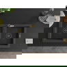 Mexen Mario 2-compartment granite sink with a kitchen mixer tap Flora, spotted black - 6504-76-670401-57-B