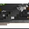 Mexen Mario 2-compartment granite sink with a kitchen mixer tap Flora, Black - 6504-77-670401-00