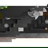 Mexen Mario 2-compartment granite sink with a kitchen mixer tap Flora, Black - 6504-77-670401-07
