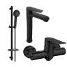 Mexen Pecos DQ40 shower set, Black - 72714DQ40-70