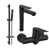 Mexen Pecos DQ72 shower set, Black - 72714DQ72-70