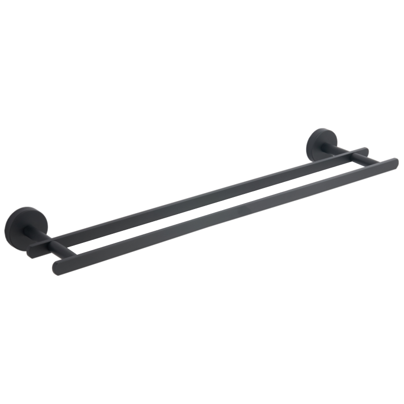 Mexen Loft double towel rail, black - 7012625-70